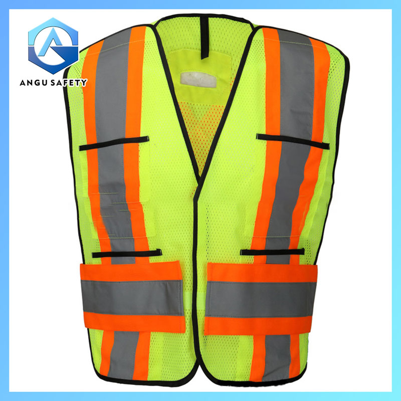 Hi-Vis 5-точечный отрывной жилет безопасности